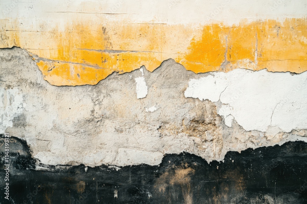 Obraz premium Old limestone texture close-up. Beautiful simple AI generated image