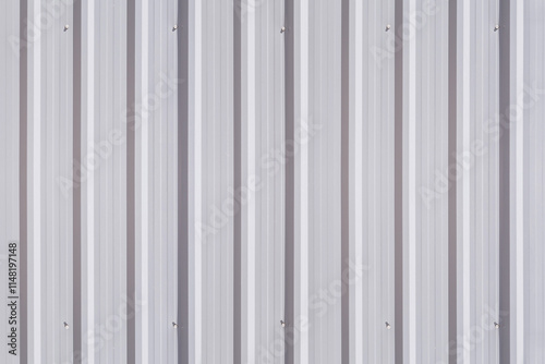 White metal floor, shiny zinc roof.
