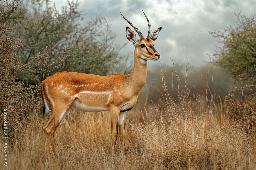 Fototapeta premium Close-up macro photography of green nature background. Beautiful simple AI generated image