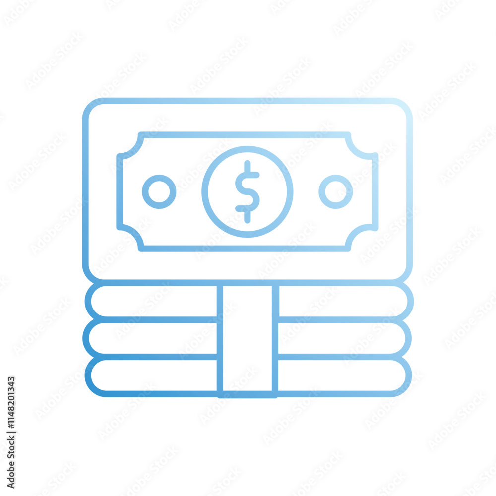 Cash Flow vector icon stock illustration Cash Flow vector icon stock illustration