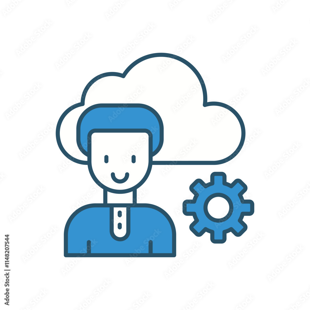 Consumer vector icon stock illustration Consumer vector icon stock illustration
