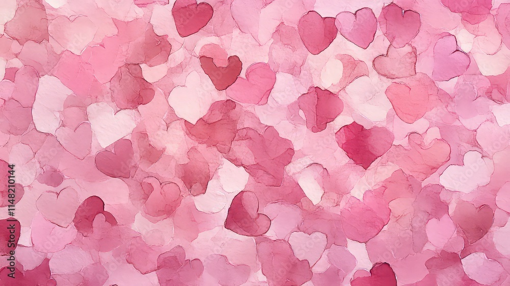 Valentine's Day Themed Background, Generative AI Valentine's Day Themed Background, Generative AI