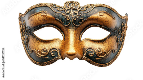 venetian mask isolated on white background 