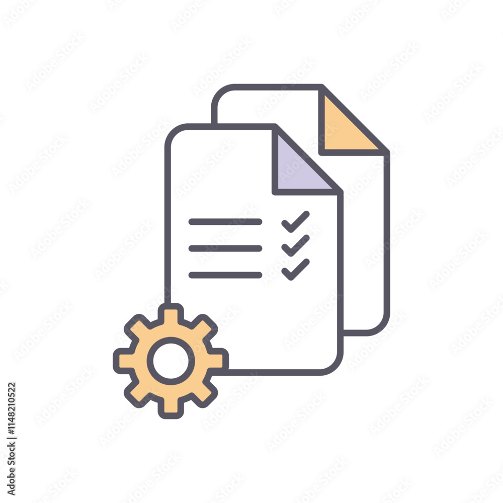 Project Management vector icon stock illustration Project Management vector icon stock illustration
