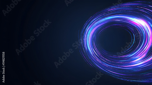Abstract background with colorful light rays shining through a dark space, creating a vibrant and dynamic visual, symbolizing energy, creativity, and the interplay of light and color in a modern digit