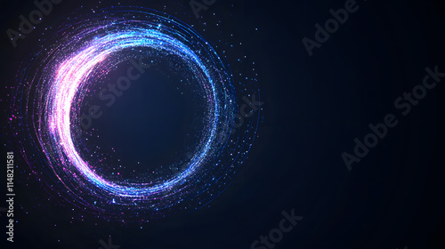Abstract background with colorful light rays shining through a dark space, creating a vibrant and dynamic visual, symbolizing energy, creativity, and the interplay of light and color in a modern digit