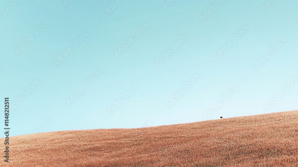 Rolling hill and light blue sky. Rolling hill and light blue sky.