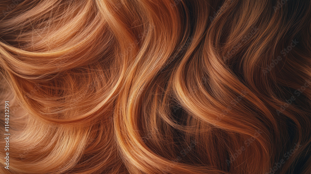 Dandruff and Scalp Care, A close-up image showcasing flowing, wavy hair in warm shades of copper and auburn, highlighting texture and sheen. Dandruff and Scalp Care, A close-up image showcasing flowing, wavy hair in warm shades of copper and auburn, highlighting texture and sheen.