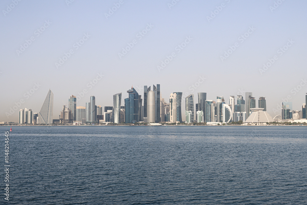 Fototapeta premium Modern skyline of Doha, Qatar