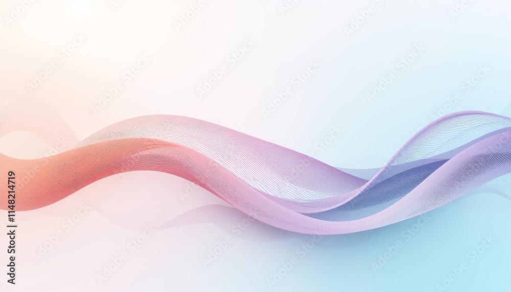background featuring flowing wave lines in pastel tones of peach, lavender, and light turquoise. Subtle gradients and clean white space ensure a modern, professional business aesthetic background featuring flowing wave lines in pastel tones of peach, lavender, and light turquoise. Subtle gradients and clean white space ensure a modern, professional business aesthetic