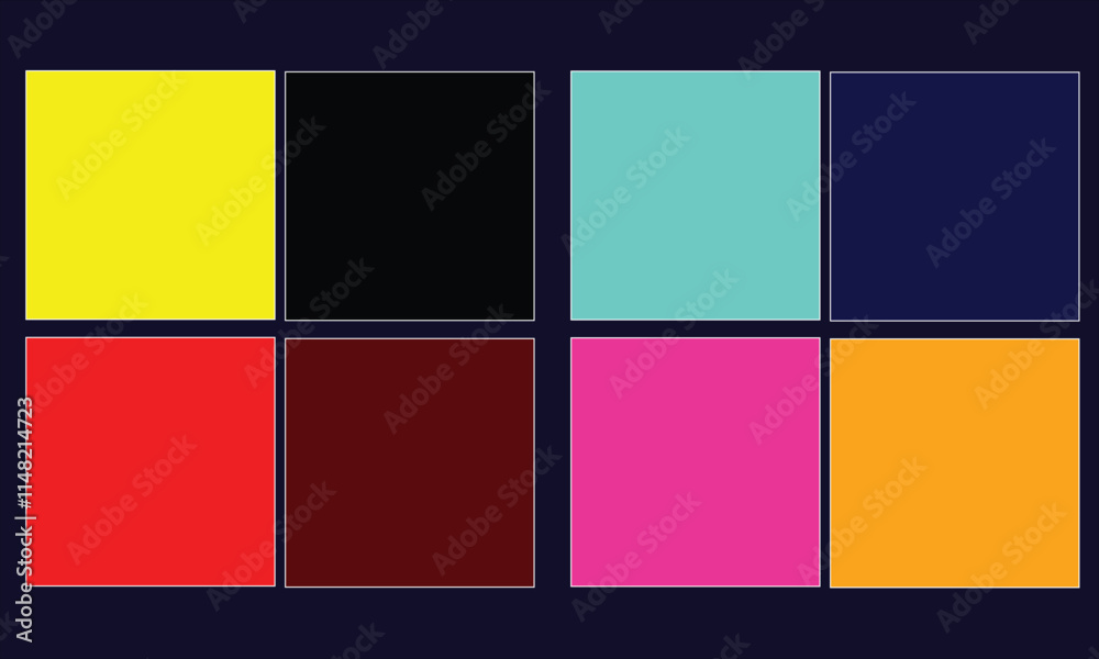 Obraz premium background with squares and frames. black frames. multi-colored frames