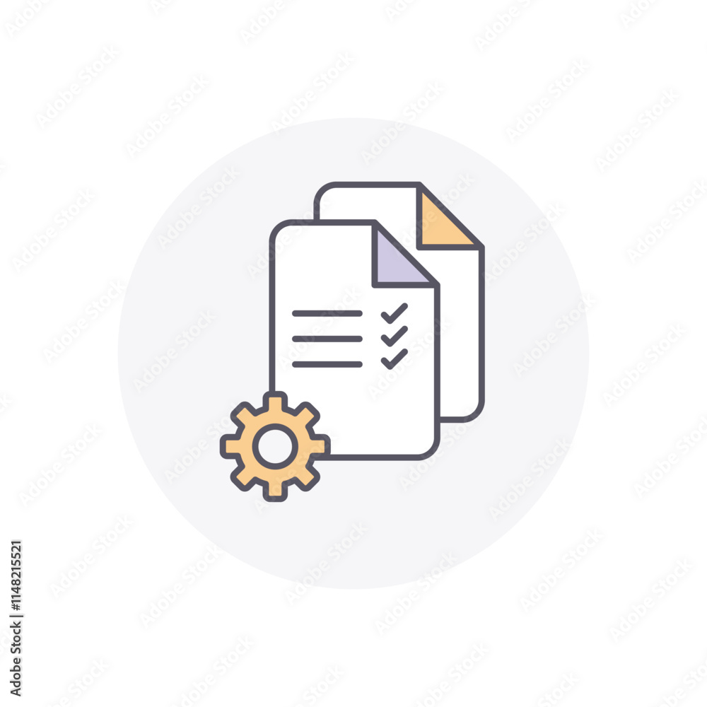 Project Management vector icon stock illustration Project Management vector icon stock illustration