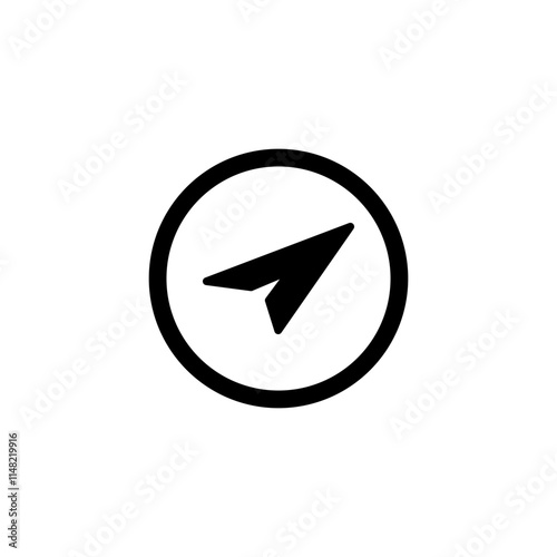 Free Download Paper Plane and circle icon logo. Contact us icon vector. contact us symbol icon. - GFXLoad