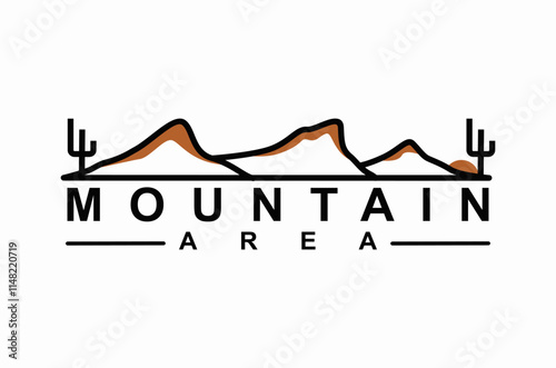 Mountain  Shape Nature Landscape logo design