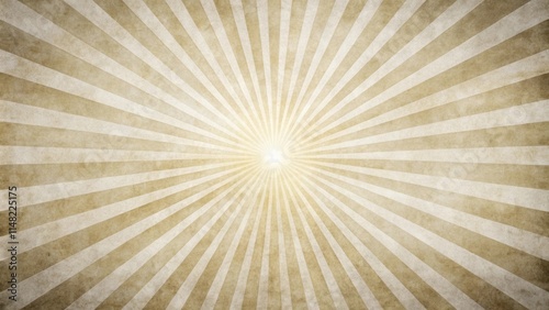 Vintage Sunburst Design with Grunge Texture and Radial Lines