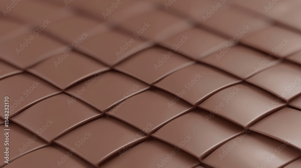 PANTONE 17-1230 Mocha Mousse Minimalist 3D Pattern Wallpaper Design