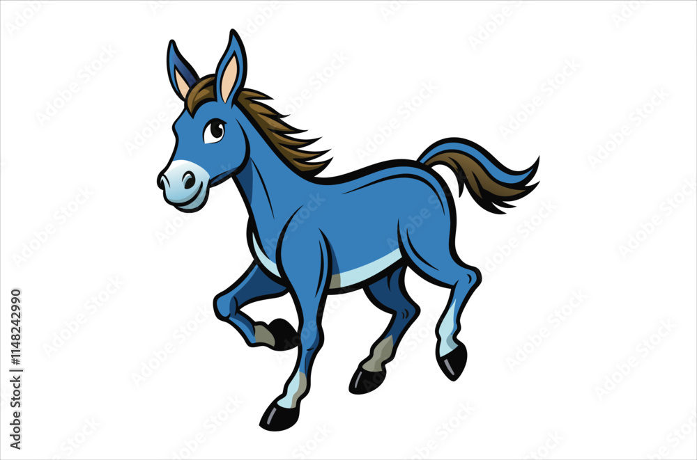 Fototapeta premium mule vector, icon vector illustration , mule silhouette of a mule isolated on a white background, eps, png, svg, vector,
