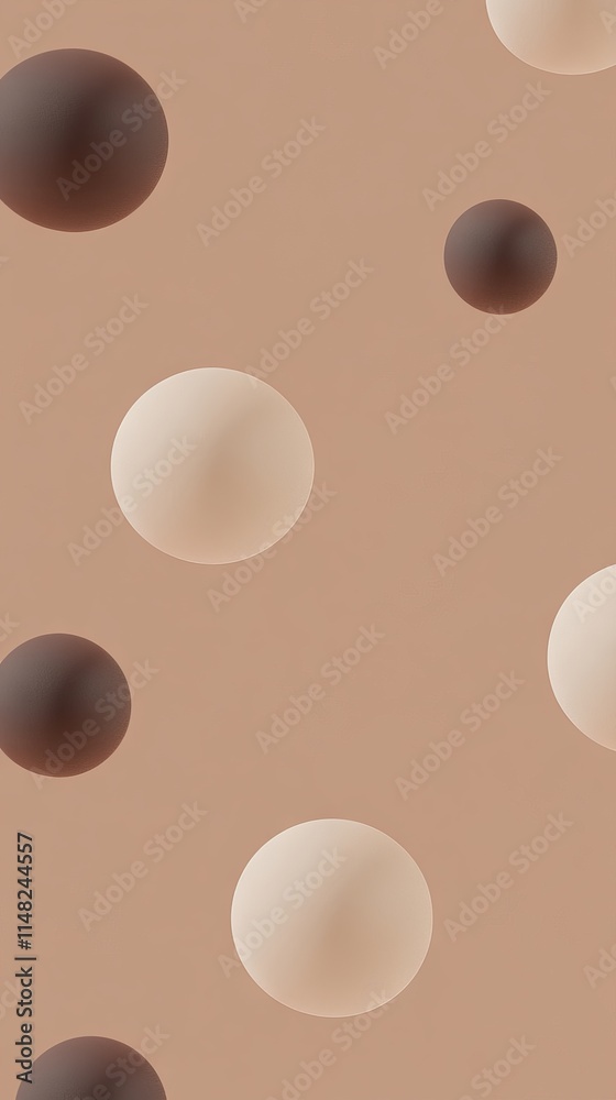 PANTONE 17-1230 Mocha Mousse Minimalist 3D Pattern Wallpaper Design PANTONE 17-1230 Mocha Mousse Minimalist 3D Pattern Wallpaper Design