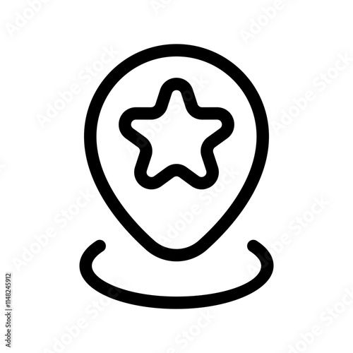 Favorite Destination Icon Vector Symbol Design Illustration