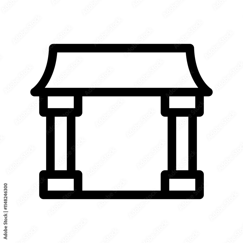 Fototapeta premium Gate Icon Vector Symbol Design Illustration