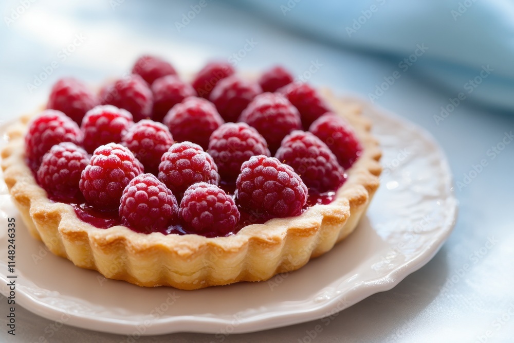 Delicious Raspberry Tart Pastry Dessert Sweet Treat Delicious Raspberry Tart Pastry Dessert Sweet Treat