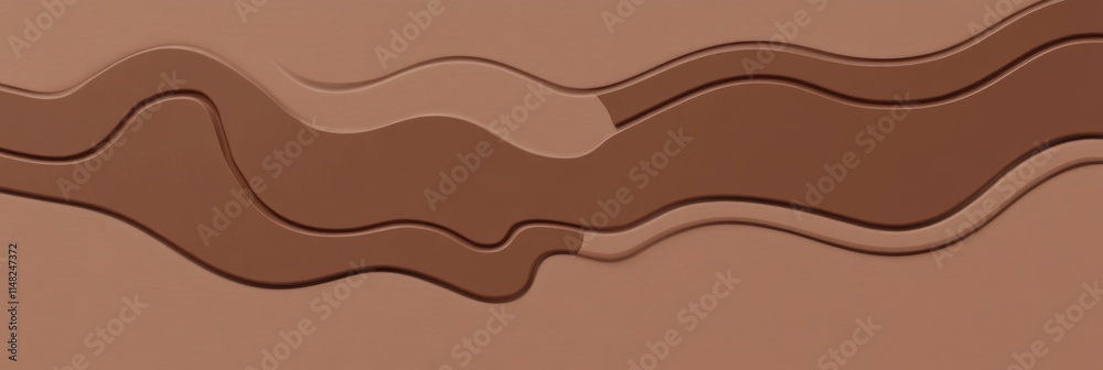 PANTONE 17-1230 Mocha Mousse Minimalist 3D Pattern Wallpaper Design PANTONE 17-1230 Mocha Mousse Minimalist 3D Pattern Wallpaper Design