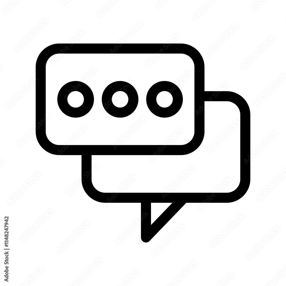 Chat Icon Vector Symbol Design Illustration Chat Icon Vector Symbol Design Illustration