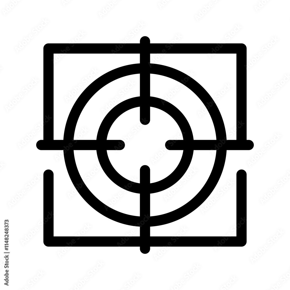 Focus Icon Vector Symbol Design Illustration