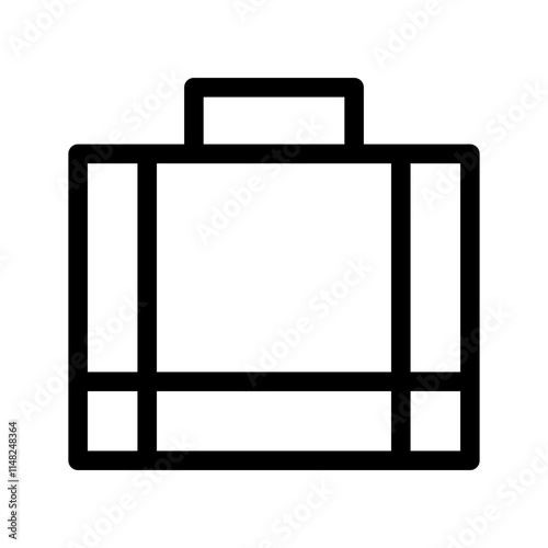 Suitcase Icon Vector Symbol Design Illustration