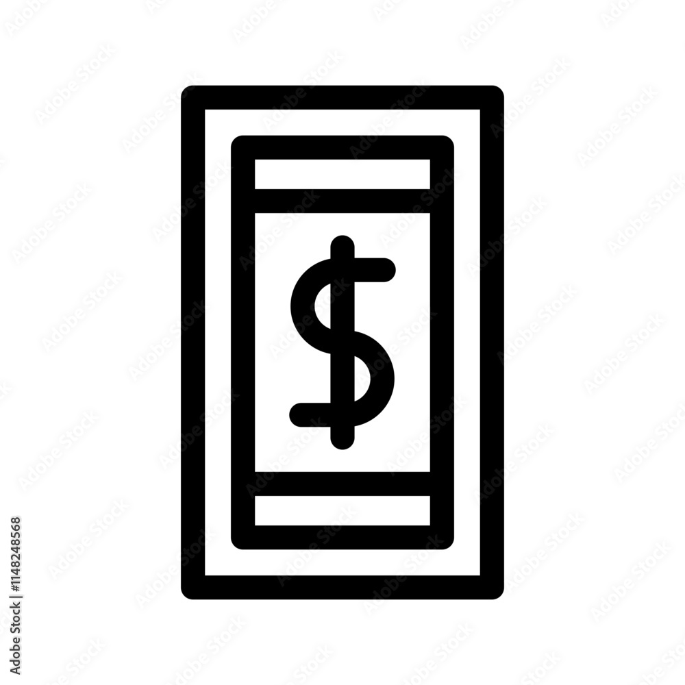 Cash Icon Vector Symbol Design Illustration Cash Icon Vector Symbol Design Illustration