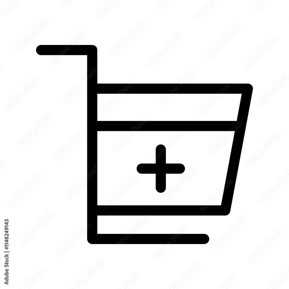 Obraz premium Add To Cart Icon Vector Symbol Design Illustration