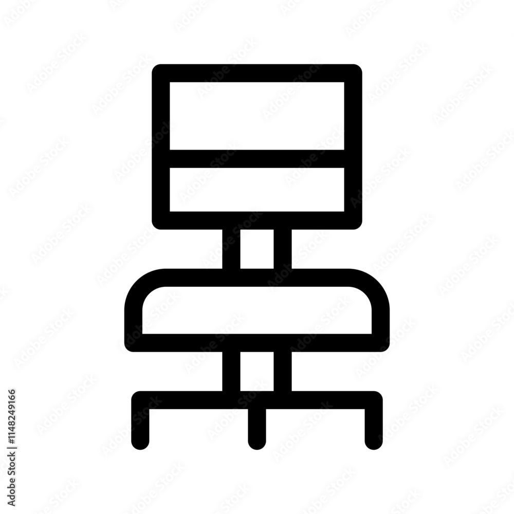 Office Chair Icon Vector Symbol Design Illustration Office Chair Icon Vector Symbol Design Illustration