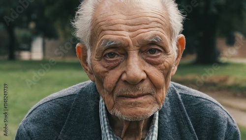 A Portrait of Wisdom and Time: Capturing the Essence of an Elderly Man