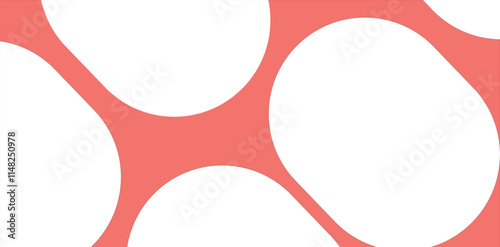Abstract white tablets in red background