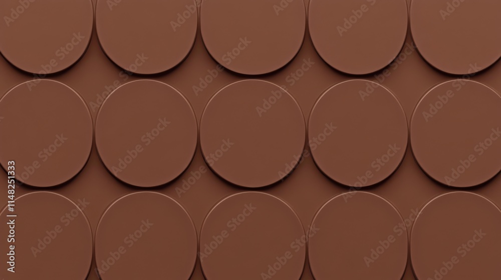 PANTONE 17-1230 Mocha Mousse Minimalist 3D Pattern Wallpaper Design PANTONE 17-1230 Mocha Mousse Minimalist 3D Pattern Wallpaper Design