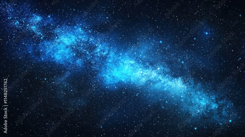 Fototapeta premium Celestial River: A Stunning View of the Milky Way Galaxy