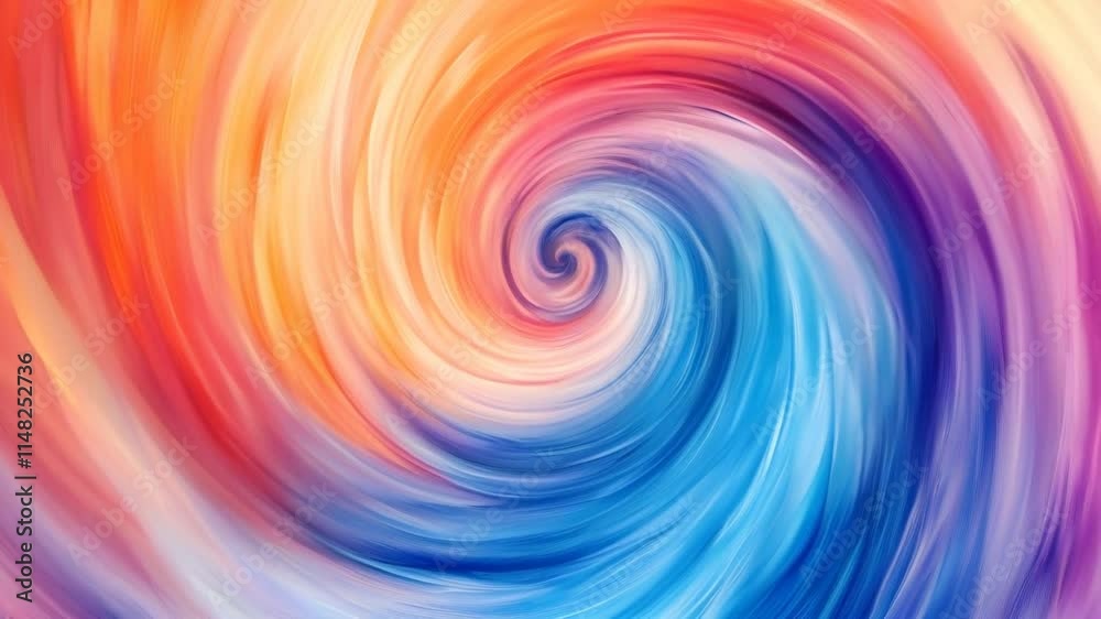 Colorful Abstract Rainbow Swirl Pattern with Spiral and Vortex Design Colorful Abstract Rainbow Swirl Pattern with Spiral and Vortex Design