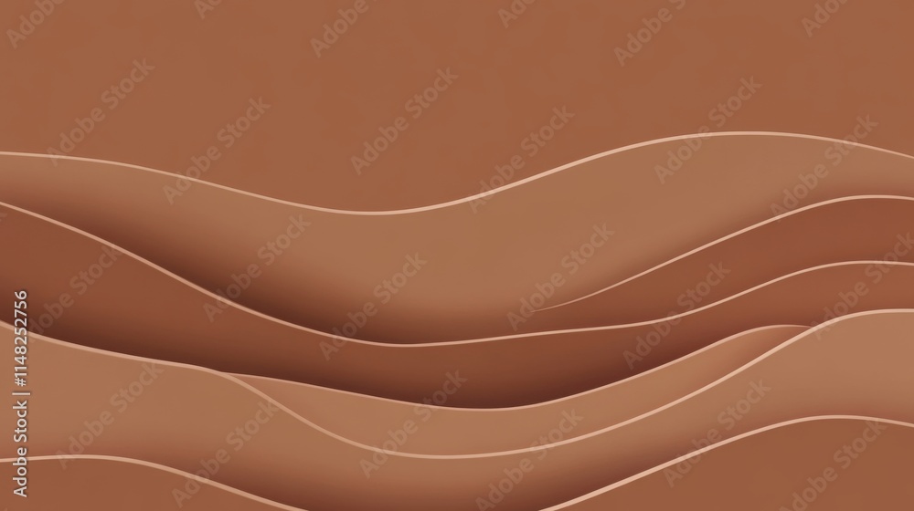 PANTONE 17-1230 Mocha Mousse Minimalist 3D Pattern Wallpaper Design PANTONE 17-1230 Mocha Mousse Minimalist 3D Pattern Wallpaper Design