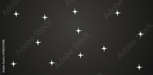 Abstract star elements in black background for editorial use , sky during night time.