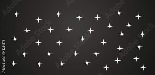 Abstract star elements in black background for editorial use , sky during night time.