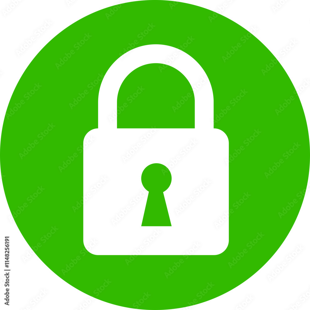 Padlock security icon. Green locked padlock flat vector symbol isolated on transparent background. Safety lock cyber defense protection keyhole sign for apps or website Padlock security icon. Green locked padlock flat vector symbol isolated on transparent background. Safety lock cyber defense protection keyhole sign for apps or website