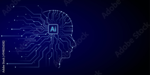 Artificial intelligence art background