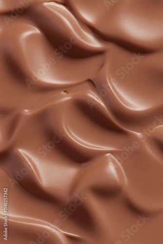 PANTONE 17-1230 Mocha Mousse Minimalist 3D Pattern Wallpaper Design