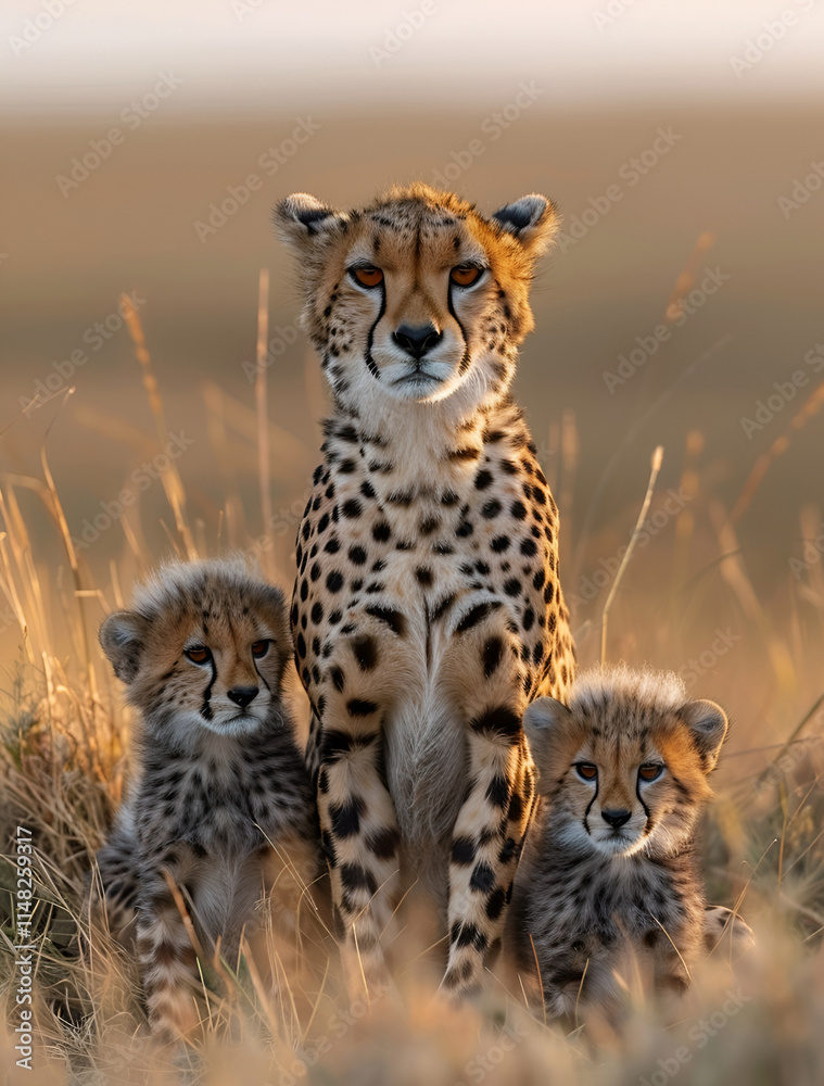 Cheetah Family Cheetah Family