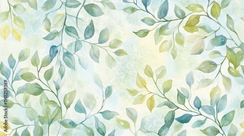 Wallpaper Mural Flourishing greenery nature background digital art tranquil environment close-up view serenity concept Torontodigital.ca