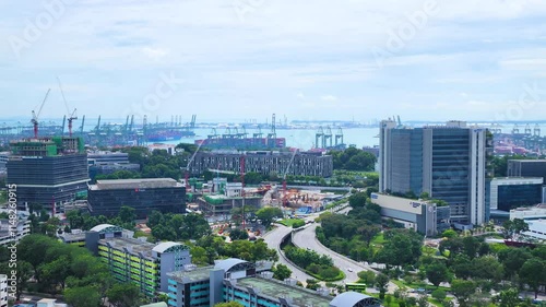 Wallpaper Mural Singapore City street shot in the daytime. 4K quality video of cityscape at Singapore. Torontodigital.ca