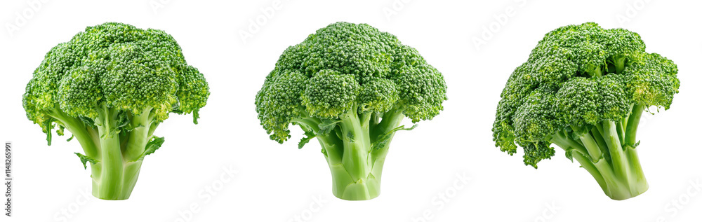 Fresh broccoli heads in various angles Fresh broccoli heads in various angles