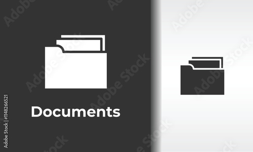 Documents Vector, Icon Or Logo Sign Isolated Symbol Illustration