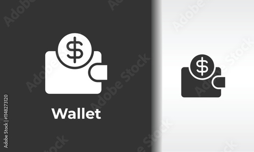 Wallet Vector, Icon Or Logo Sign Isolated Symbol Illustration