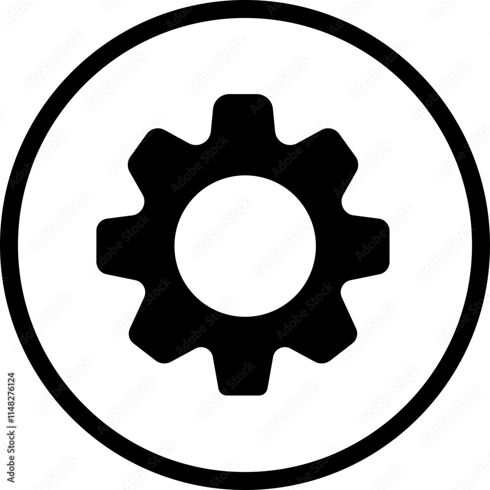 Setting icon. Tools, cog, gear sign isolated on white background. System icon solid and outline. Multimedia icon symbol. vector illustration. Setting icon. Tools, cog, gear sign isolated on white background. System icon solid and outline. Multimedia icon symbol. vector illustration.